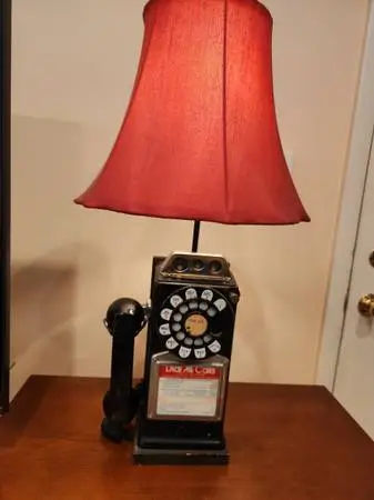 Vintage Western Electric Rotary Dial pay phone lamp