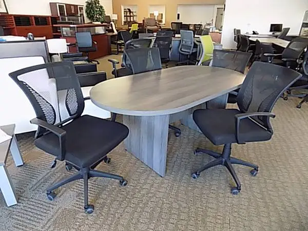 Package Table & chairs Grey Conference Meeting room Office Furniture