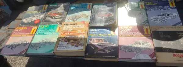 14- Haynes and Chilton Auto Repair Manuals