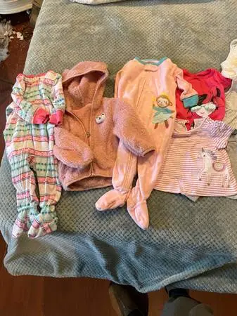 Tons of baby clothes and toddler clothes