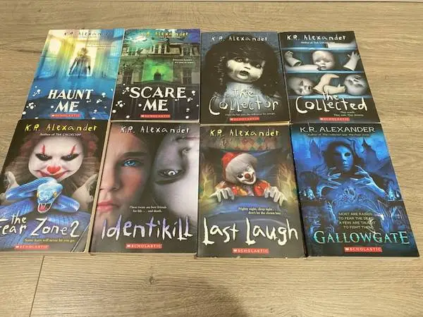 K.R. ALEXANDER 8 Scholastic Horror Books THE COLLECTED, HAUNT ME PLUS!