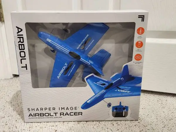 Brand New Sharper Image Air Bolt Racer RC Airplane Set, 7 Piece
