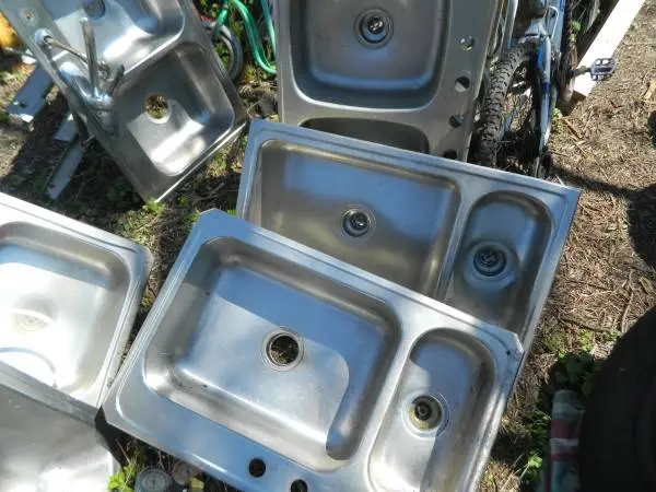 used stainless steel sinks