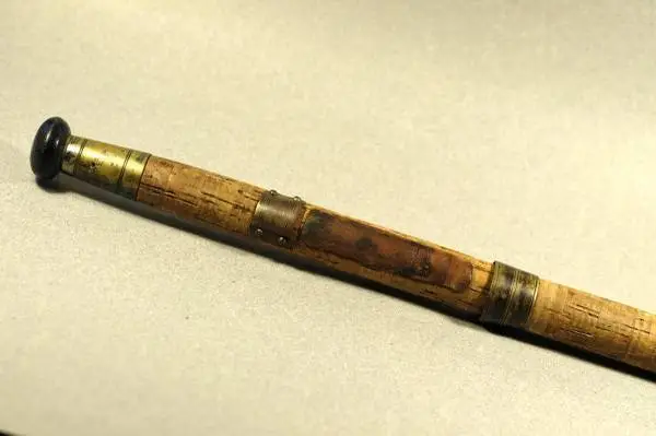 BRITISH ANTIQUE EARLY 1900s FISHING ROD 2-PIECE OVERALL 12