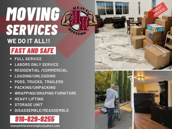 ⭐MOVERS⭐LAST MINUTE MOVING⭐FULL SERVICE OR MOVING OR MOVING HELP ONLY⭐