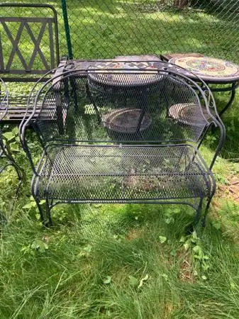 MUST GO!!! Woodard Iron Glider/Swing