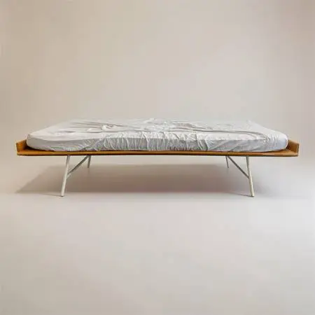 Vintage Mid Century Modern George Nelson Thin Edge Twin Bed for Herman