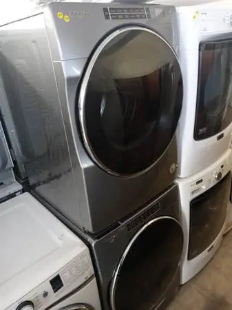 ★Whirlpool gray stackable front load washer and dryer set