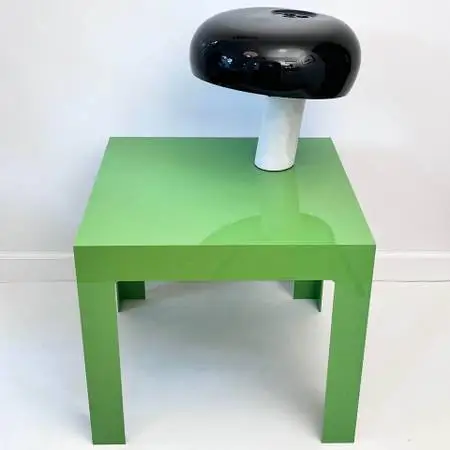 Vintage MCM 1970’s Large Parsons Side Table Green 21” x 21” x 25” MCM