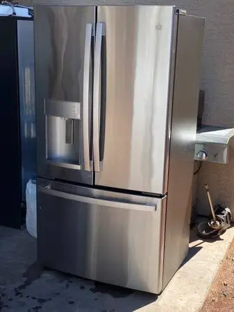 GE COUNTER DEPTH 3 DOOR REFRIGERATOR STAINLESS