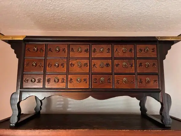 Unique Multi-Drawer Wood Cabinet