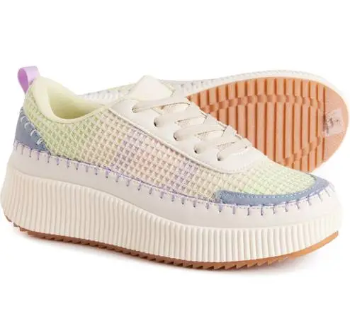 Nicole Miller *NEW* Woven Mixed-Media Platform Sneakers/Shoes-Size 8