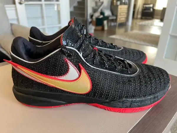 Nike LeBron 20 ‘Trinity’ Black/Red, Mens Sz 14