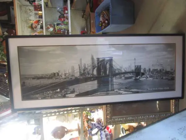 Framed Brooklyn Bridge 1938