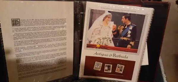 Princess Diana Royal wedding photo/stamp collection