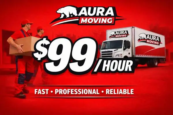 $99/hour for 2 Professional Movers 🚚 PROFESSIONAL MOVERS AURA MOVING