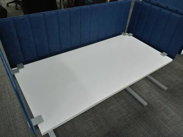 SIT STAND DESKS WITH PRIVACY PARTITIONS, ELECTRIC DESKS, ADJUSTABLE