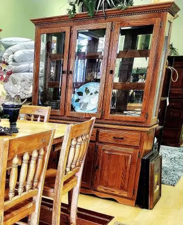Solid Oak Hutch-NOW