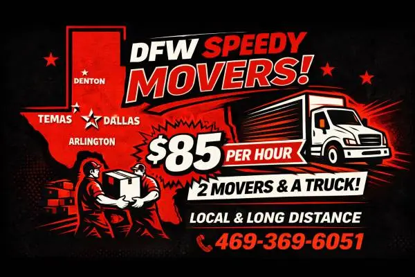 🚚 Affordable Moving Service – 2 Movers $85/Hour