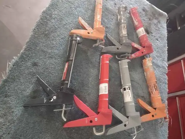 Seven caulk guns