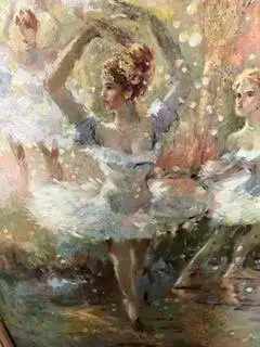 Wall Art Ballerina in frame Todays SPECIAL $100