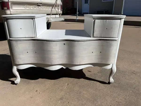 Antique All Wood Curved Face