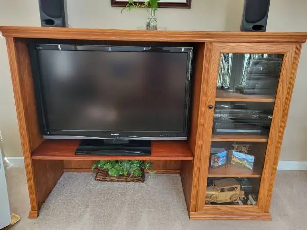 TV Cabinet Custom Oak