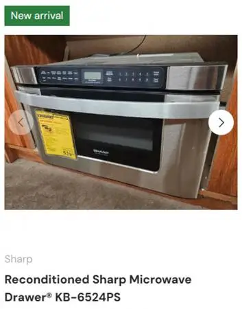 Reconditioned Sharp Microwave Drawer® KB-6524PS