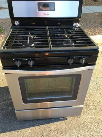Dependable - Whirlpool 30” Gas Stove / Range in Stainless Steel - delivery a
