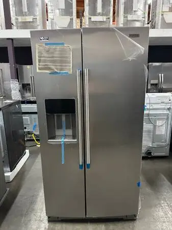 Maytag - 36 in. Wide 29 cu. ft. Side-by-Side Built-in Refrigerator wit
