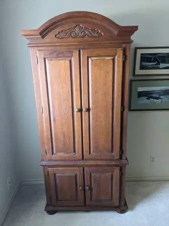 Solid Wood Armoire / Storage Cabinet