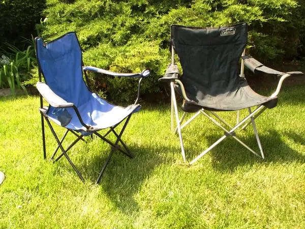 Two DIRECTORS CHAIRS Coleman Mac Folding Portable Chair Outdoor Patio