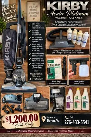 Kirby Vacuum/Shampooer