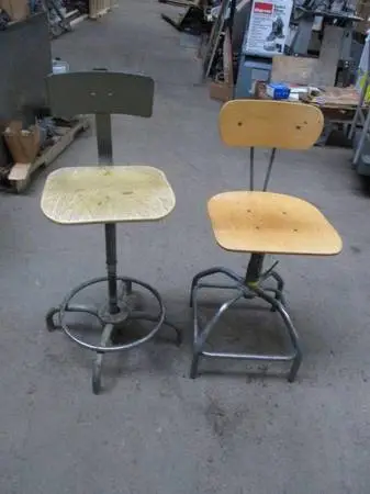 Vintage 1960s Drafting Stools Two (2) $100.00 for the Pair