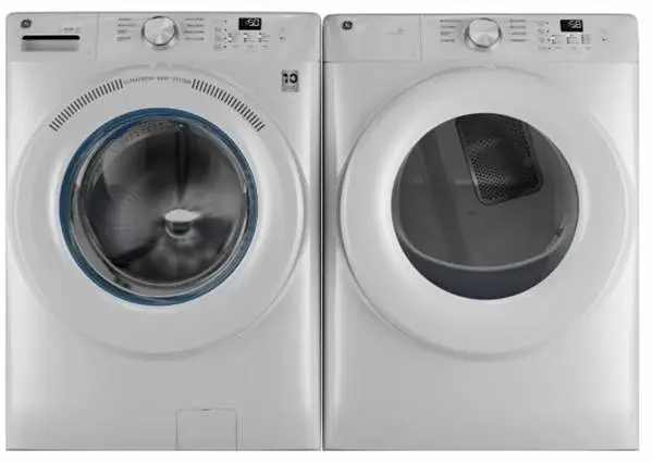 GE Smart 4.6 Cu. Ft. Front Load Washer And 7.8 Cu. Ft. Gas Dryer  New