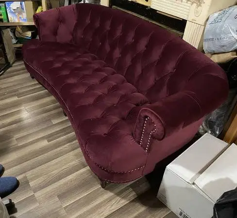 Burgundy Sofa for reasonable price. MOVING SALE!