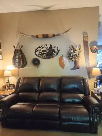 Leather Reclining Couch and Loveseat