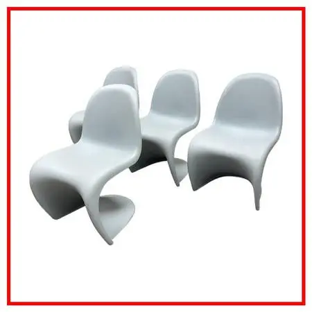 Verner Panton For Vitra Panton Chairs, Set Of Four