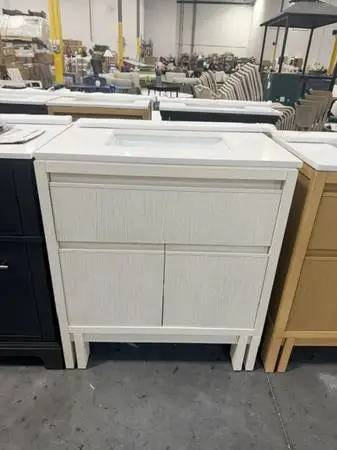 Kohler Solive 30 White Undermount Single Sink Bathroom Vanity