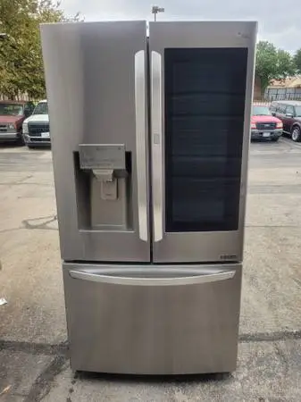 LG 36 Inch Smart French Door Refrigerator with two icemakers.