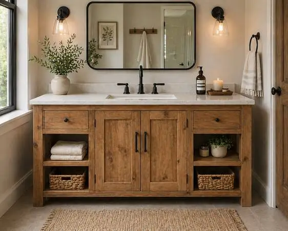 Handmade bathroom vanity