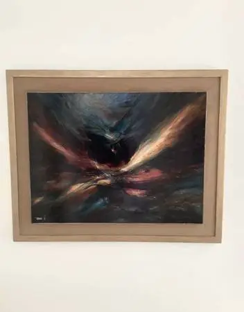 LEONARDO NIERMAN PAINTING “NIGHT FLIGHT” 1967