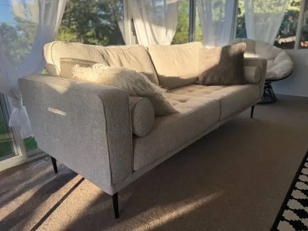 Nice couch with pillows