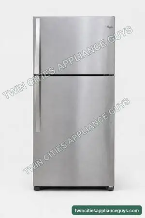Whirlpool 20 Cu Ft Top-Freezer Refrigerator — Stainless — $300