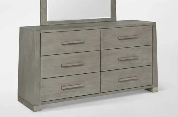 Monaco 6 Drawer Dresser, Gray
