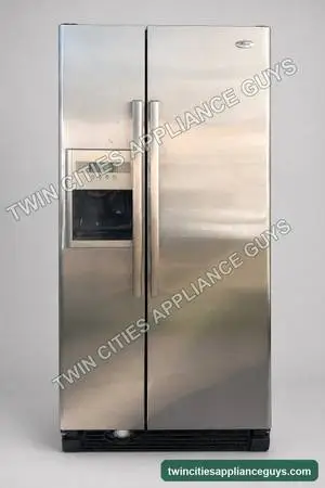 Whirlpool Stainless 22 Cu Ft Side-by-Side, In-Door-Ice — $300