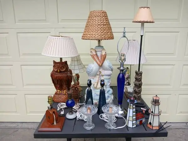 Beautiful selection of table lamps / indoor lighting, all individually
