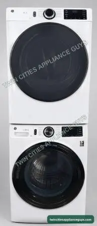 GE 4.5 Cu Ft Smart Front-Load Washer and 7.8 Cu Ft Electric Dryer Stacked Set
