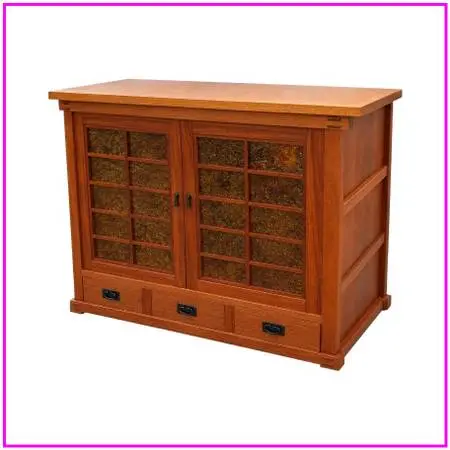 Berkeley Mills Audio/visual Tansu Cabinet With Shoji Doors. Estimate P