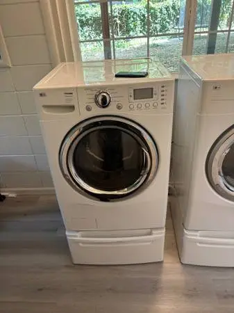 Lg washer and electric dryer delivered